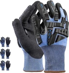 Holmes Workwear 3 Pairs Sandy Nitrile Dip, A6 Cut Resistant Gloves,. Fixed Price $20.73.