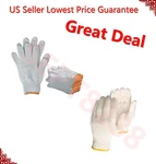 Wholesale 300 Pairs White Poly Cotton String Knit Work Safety Gloves Size M -. Fixed Price $158.88.