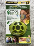 (6-PACK) Turtle Face Mask Enhancer Breathe Easy, Stay Cool, Wash To Reuse. Fixed Price $9.99.