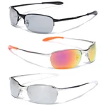 X-loop Black Silver Gray Metal Frame Sport Sunglasses Neutral And Mirror Lens. Fixed Price $13.99.