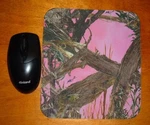 Mossy Oak Break Up Real Tree Camouflage Hot Pink Mouse Pad Desk Chic Office. Fixed Price $18.41.