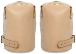 Zeluga Non-slip Kneepads With Adjustable Straps, Safety Leather One Size, Tan. Fixed Price $38.06.