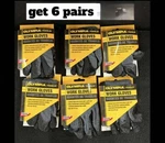 Olympia Tools Latex Dipped Good Grip Anti-slip Moving Gloves Black (6 Pair). Fixed Price $20.23.