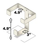 Nitrile & Latex General Custom Glove Box Dispenser For 3" Thick *read Desc*. Fixed Price $31.82.