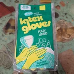 Nos Vintage 1980S Magla Hand Helpers Yellow Latex Rubber Gloves Size Lined. Fixed Price $12.00.