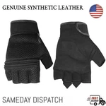 Wells Lamont Men Fingerless Synthetic Leather Riding Motorcycle Biker Gloves. Fixed Price $17.05.