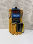 Kinco Men Lined Premium Grain Cowhide Driver With Palm Patch Size Medium 198HK. Fixed Price $26.60.