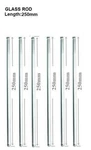 6 Pack Glass Stirring Rods 10" Round Ends For Science Education,lab And Kitchen. Fixed Price $9.99.