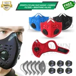 Wholesale Sports Cycling Face Mask Outdoor Active Carbon Filter Breathing Valves. Fixed Price $8.90.