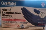 Caremates Nitrile Exam Gloves Large 50 Meets Astm D6978 And F1671. Fixed Price $8.99.