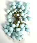 Vtg West Germany Sky Powder Blue Glass Bead Earrings Cha Fabulous!. Fixed Price $18.00.