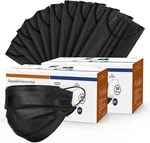 50/100 Pcs 3 Layers Black Face Mouth & Nose Protector Disposable Masks. Fixed Price $9.98.