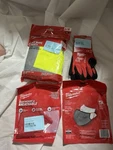 Milwaukee Bundle Cut Level 4 Nitrile Dipped Gloves Medium, Vest, And Masks 1A0. Fixed Price $19.99.