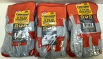 Firm Grip 65032 Large Suede Double Leather Palm Gloves, Orange Gray, 9 Pairs. Fixed Price $27.95.