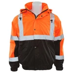 Erb W106T Type Class Tall Black Orange Bottom Hooded Bomber Jacket 3XL. Fixed Price $35.00.