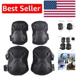 Tactical Combat Knee & Elbow Pads Set - Ultimate Protection For Extreme Sports. Fixed Price $34.19.