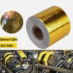 2" 33FT Gold Heat Reflective Intake Tape Wrap: Self Adhesive, High Temp. Fixed Price $12.99.