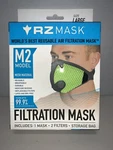 Rz M2 Reusable Mesh Air Filtration Mask Valved + Filters Size Large Green. Fixed Price $19.98.