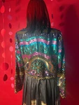 Vintage Laurence Kazar Silk Sequin Blazer 1980S Deco Party Jacket. Fixed Price $179.00.
