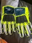 Nsi White/b/y A6 (large)impact Resistant GLOVES,(1 Pair). Fixed Price $34.99.