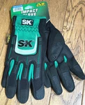 New Sk Tools Mechanic Impact Work Mechanix Wear Gloves Green Medium Padded. Fixed Price $28.00.