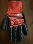 Milwaukee X-large Red Nitrile Level Cut Resistant Impact Gloves 10 48-73-8133. Fixed Price $20.00.