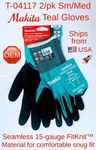 Makita 4/PK Oem Fitknit Cut Level 1 Nitrile Coated Dipped Gloves (2 S/m L/xl). Fixed Price $49.95.