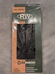 Rugged Wear Mens Leather Dress Gloves Size Medium Black Eco Evolution Lining. Fixed Price $14.80.