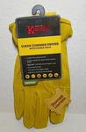 Kinco 97-M Medium Suede Cowhide Driver Work Gloves Double Palm. Fixed Price $19.95.
