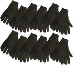Midwest & Gear Adult Jersey Gloves, Brown, Large (pack Of 12),. Fixed Price $23.58.