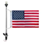 Pactrade Marine White Led Stern Light With Flat Base & Us Flag, Model A-250 Lm. Fixed Price $51.95.