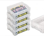Advantus Super Stacker Crayon Box, Durable Clear Plastic (AVT40311) (4 Pack). Fixed Price $13.99.