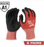 Milwaukee Tools 48-22-8901P 6 Pair Cut Level Dipped Gloves Size 8" Comfort. Fixed Price $24.99.