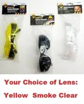 Western Safety Glasses Clear Black Yellow Ansi Z87.1 Standard Wrap Around Goggle. Fixed Price $7.45.