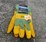 (qty 3 Pairs) Kinco 1721GR-L Russet Suede Cowhide Palm Glove Large Safety Cuff. Fixed Price $32.99.