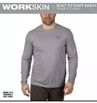 2-MILWAUKEE Workskin Bundle Gray Long Sleeve Shirt 2X Polyester Rn 150428. Fixed Price $20.00.