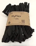 Ansell Hyflex 11-591 Industrial Ultra-light Safety Gloves Size 10 Black 12PK. Fixed Price $94.99.