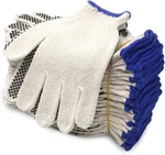 Evridwear Cotton Polyester String Knit Work Gloves With One Side Dots, 12 Pairs. Fixed Price $19.99.