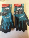 Lot Of 2 Makita Fitknit Cut Level 1 Nitrile Coated Dipped Gloves (large/x Large). Fixed Price $14.00.