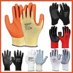 Safety Work Gloves Latex, Nitrile, Pu, Coated Gardening Builders Grip - 12 Pairs. Fixed Price $14.99.