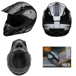Fuel Helmets Adult Mx Frenzy Off Road Black / Grey Size Xl New. Fixed Price $29.95.