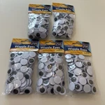 Creativity Street Round Wiggle Eyes, 20 Mm, Black On White, 5 Packs 100 Each. Fixed Price $26.30.