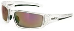 Uvex Hypershock Safety Glasses Clear Ice Frame Red Mirror Lens. Fixed Price $19.99.