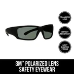 3M Safety Eyewear Polarized, 90214-HZ4-NA, Blk Frame, & Scratchresistant Lens. Fixed Price $38.15.