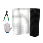 Chicken Rabbit Mesh Hardware Cloth 1" Electric Welding Net With Glove 24''X50'. Fixed Price $42.90.