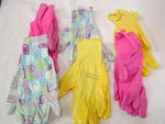 (6) New Women's Color Nitrile Coated Work Glove Garden Yard Pink Yellow. Fixed Price $18.90.