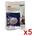 3M 8233 N100 Particulate Respirator Smoke Protection Mask Exhalation Valve Lot. Fixed Price $24.99.