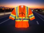 3XL - Sas Safety Corp Class Reflective Orange Vest First Responders. Fixed Price $10.99.