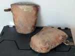 Craftsman Leather & Felt Knee Pads Brown No. 940488 Protective Work Gear Riveted. Fixed Price $34.99.