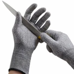 2X Kitchen Yard Cut Resistant Gloves Level 5 Certified Safety Meat Carving. Fixed Price $9.99.